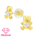 Bear - 925 Sterling Silver Premium Kids Jewelry SD9592
