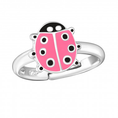 Lady Bug - 925 Sterling Silver Kids Rings SD1044