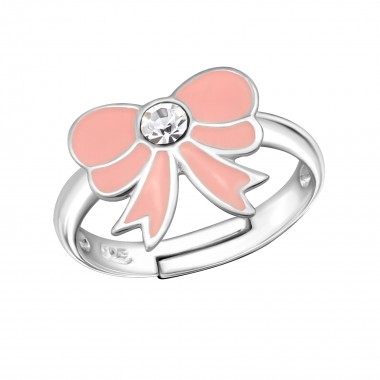 Bow - 925 Sterling Silver Kids Rings SD11897