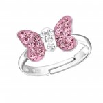 Butterfly - 925 Sterling Silver Kids Rings SD12214 Butterfly - 925 Sterling Silver Kids Rings SD12214