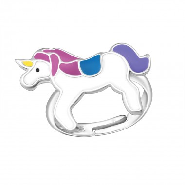 Unicorn - 925 Sterling Silver Kids Rings SD18210