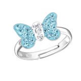 Butterfly - 925 Sterling Silver Kids Rings SD22262
