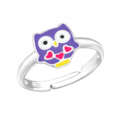 Owl - 925 Sterling Silver Kids Rings SD24746