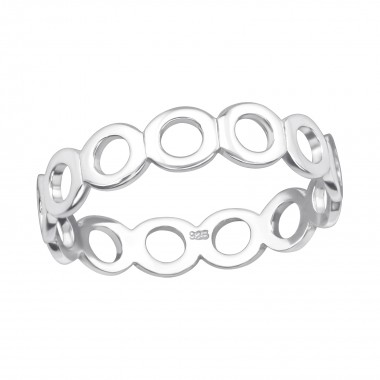 Circle Link - 925 Sterling Silver Kids Rings SD40277