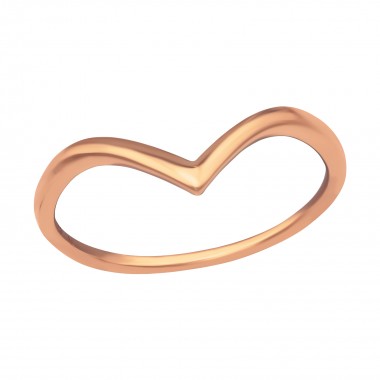 V Shaped - 925 Sterling Silver Kids Rings SD40278