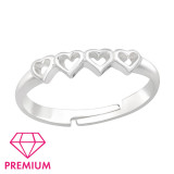 Hearts - 925 Sterling Silver Kids Rings SD41531