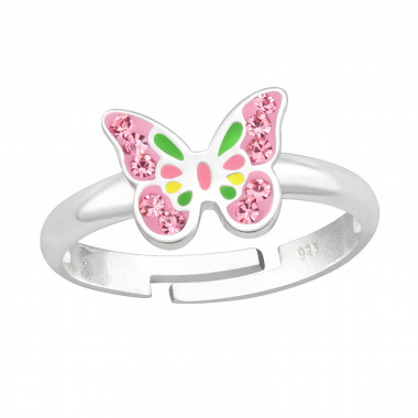 Butterfly - 925 Sterling Silver Kids Rings SD41533