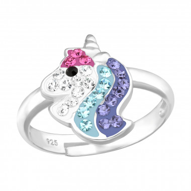 Unicorn - 925 Sterling Silver Kids Rings SD42112