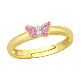 Butterfly - 925 Sterling Silver Kids Rings SD43364