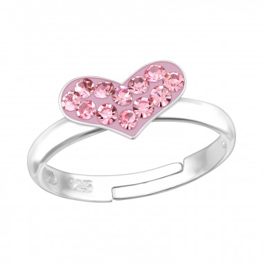 Heart - 925 Sterling Silver Kids Rings SD43534