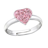 Heart - 925 Sterling Silver Kids Rings SD43535