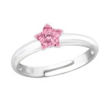 Star - 925 Sterling Silver Kids Rings SD43537