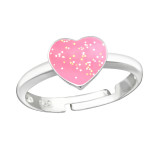 Heart - 925 Sterling Silver Kids Rings SD43538