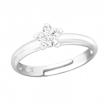 Star - 925 Sterling Silver Kids Rings SD43627