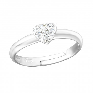 Heart - 925 Sterling Silver Kids Rings SD43632