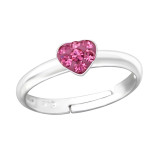 Heart - 925 Sterling Silver Kids Rings SD43633