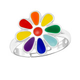 Flower - 925 Sterling Silver Kids Rings SD43636