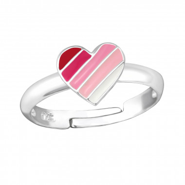 Heart - 925 Sterling Silver Kids Rings SD43637