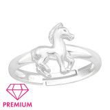 Horse - 925 Sterling Silver Kids Rings SD43694