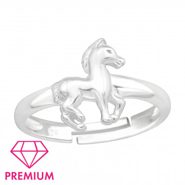 Horse - 925 Sterling Silver Kids Rings SD43694