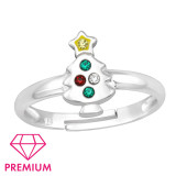 Christmas Tree - 925 Sterling Silver Kids Rings SD43974