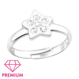 Star - 925 Sterling Silver Kids Rings SD43983