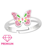 Butterfly - 925 Sterling Silver Kids Rings SD43985