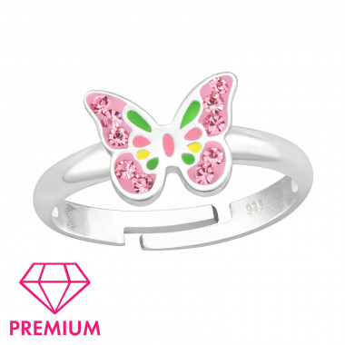 Butterfly - 925 Sterling Silver Kids Rings SD43985