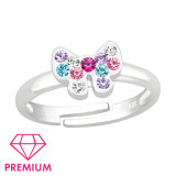 Ribbon Bow - 925 Sterling Silver Kids Rings SD43989