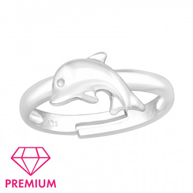 Dolphin - 925 Sterling Silver Kids Rings SD43990