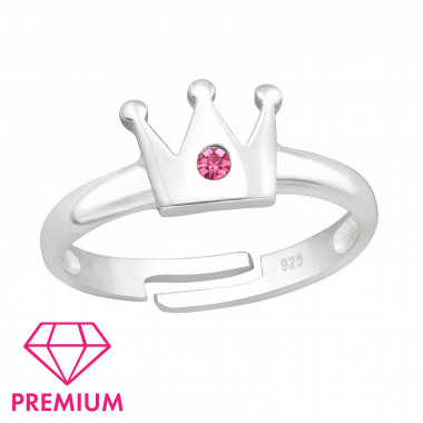 Crown - 925 Sterling Silver Kids Rings SD43993