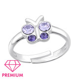 Butterfly - 925 Sterling Silver Kids Rings SD43998