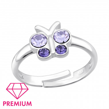 Butterfly - 925 Sterling Silver Kids Rings SD43998