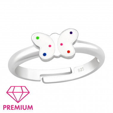 Butterfly - 925 Sterling Silver Kids Rings SD44000