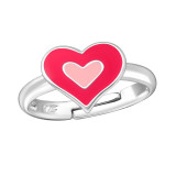 Heart - 925 Sterling Silver Kids Rings SD44706