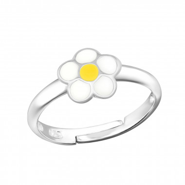 Flower - 925 Sterling Silver Kids Rings SD44840