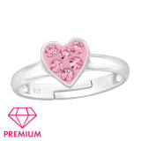 Heart - 925 Sterling Silver Kids Rings SD46241