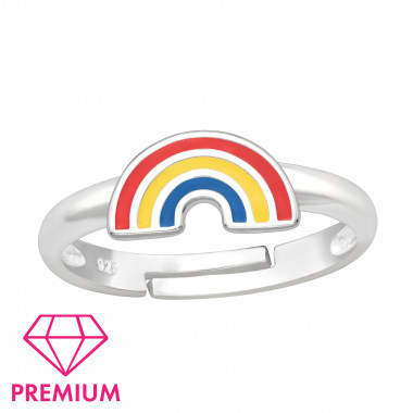 Rainbow - 925 Sterling Silver Kids Rings SD46312