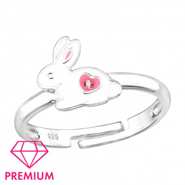 Rabbit - 925 Sterling Silver Kids Rings SD46402