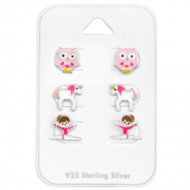 Pink - 925 Sterling Silver Kids Jewelry Sets SD28470