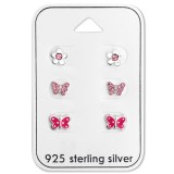 Butterfly - 925 Sterling Silver Kids Jewelry Sets SD28481