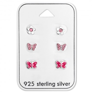 Butterfly - 925 Sterling Silver Kids Jewelry Sets SD28481