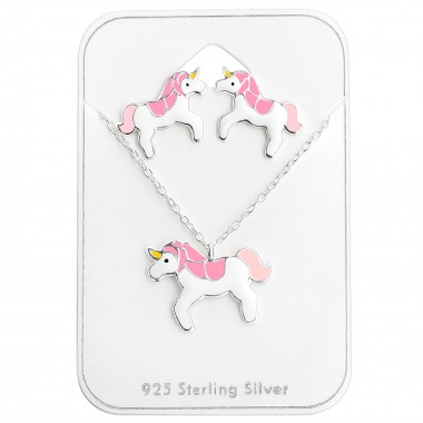 Unicorn - 925 Sterling Silver Kids Jewelry Sets SD28985