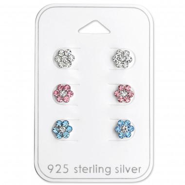 Flower - 925 Sterling Silver Kids Jewelry Sets SD29116