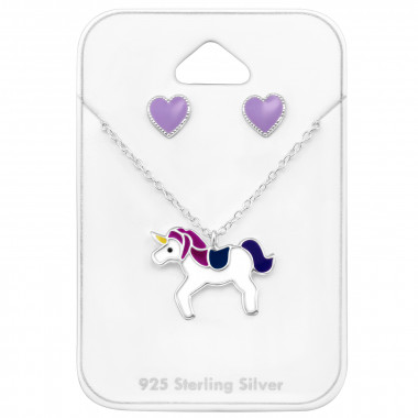 Unicorn - 925 Sterling Silver Kids Jewelry Sets SD33935