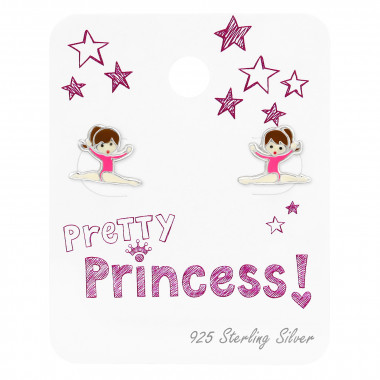 Gymnastics Girl - 925 Sterling Silver Kids Jewelry Sets SD34207