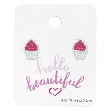 Cupcake - 925 Sterling Silver Kids Jewelry Sets SD38077