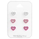 Heart - 925 Sterling Silver Kids Jewelry Sets SD38079