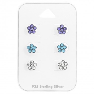 Flower - 925 Sterling Silver Kids Jewelry Sets SD38081