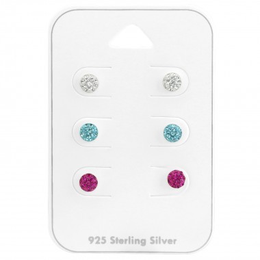 Round - 925 Sterling Silver Kids Jewelry Sets SD38083